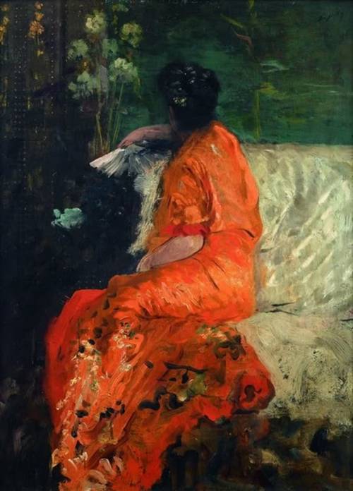 Kimono Couleur Orange, Giuseppe de Nittis