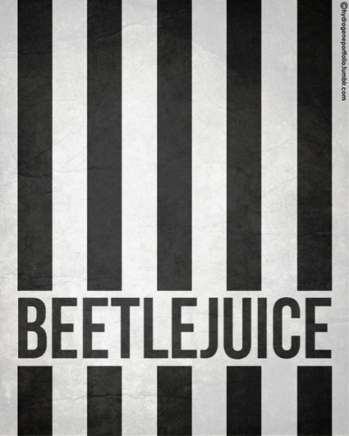 Minimal Film Poster - Beetlejuice (1988)