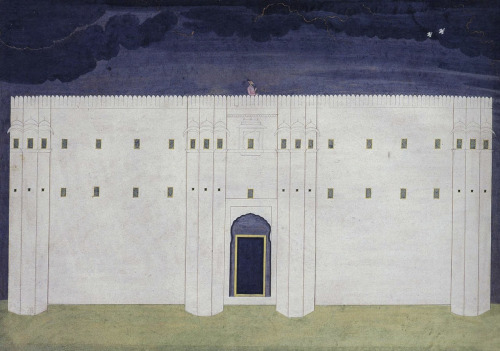 transoptic:Pahari artist Nainsukh, Raja Balwant Singh at Jasrota. 18th Century.