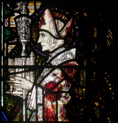More spectacularly creepy stained glass by Harry Clarke! A detail of this window.