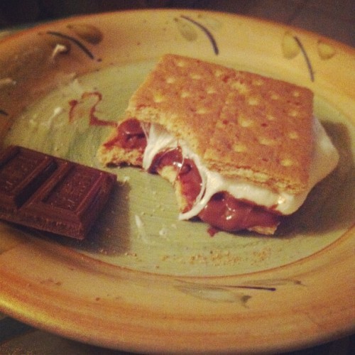 He&rsquo;s da best. #more #smores #boifran