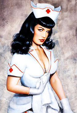vintagegal:  Bettie Page in costumes, illustrations by Olivia De Berardinis 