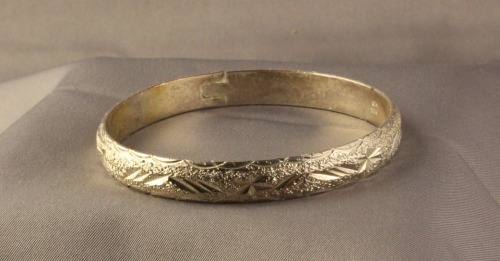 Vintage Sterling Silver Bangle $59 here