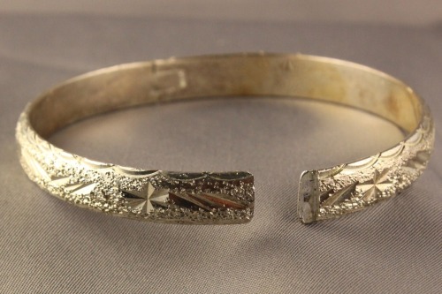 Vintage Sterling Silver Bangle $59 here