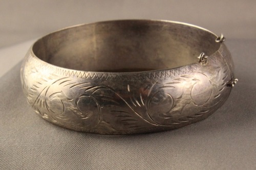 Heavy Vintage Sterling Silver Bangle $59 here