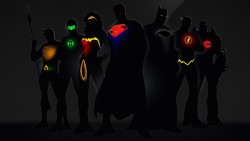 superjamess:  Flash: I am so glad we added these LED lights for when its dark. Awh, Batman what the hell?!! Why can we barely see your light?  Batman: BECAUSE IM BATMAN!