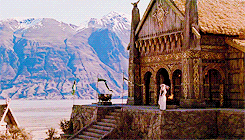 elijahwood:lotr meme: SIX PLACES [5/6] → The Golden Hall of Meduseld (Edoras)“Within there ris