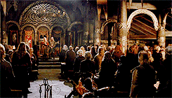 elijahwood:lotr meme: SIX PLACES [5/6] → The Golden Hall of Meduseld (Edoras)“Within there ris