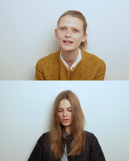 modelspersonal:  Lara Mullen & Caroline Brasch Nielsen | Rodarte - Spring 13 - Casting Call