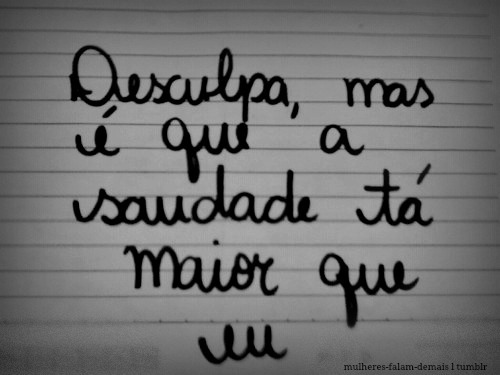 Quem ama sempre entende..