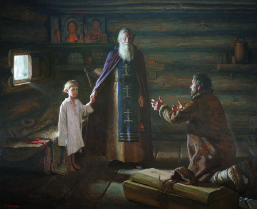 orthodoxwayoflife: Sergei Chikunchikov-Resurrection Performed by St Sergius of Radonezh (1999) A cer