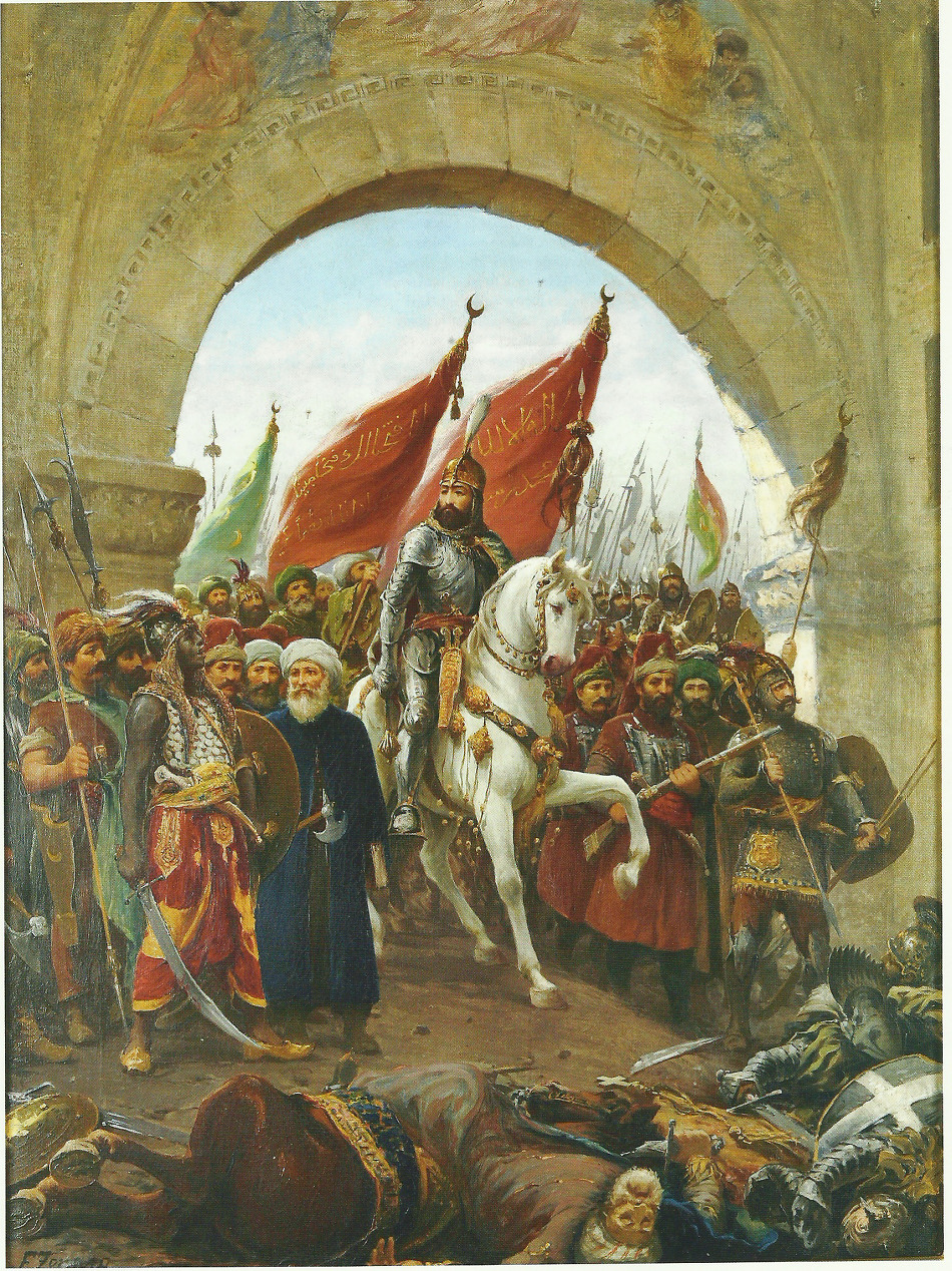아트로핀 : "Mehmed II, Entering Constantinople (1885) Painting by Fausto Zonaro (1854-1929)"이스탄불 정복 567 주년.