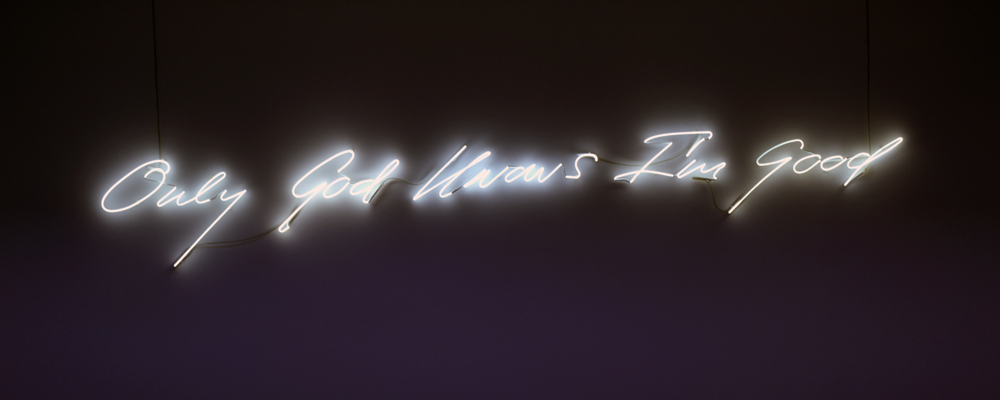albrightknox:  DECADE Duo: Tracey Emin and Jason Rhoades Text, neon, and sexuality