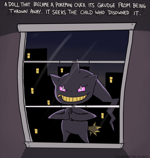 phantastus:  drawingnothing:  6 Strange and Creepy Pokedex Entries Happy Halloween!  Just in case anyone forgot Pokemon is full of nightmare fuel.  