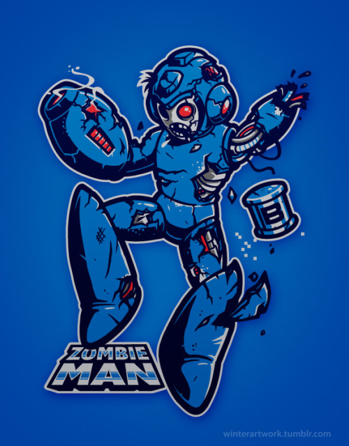 winterartwork:  Zombie Manavailable HERE and also HERE is you miss out todayStore   •   Behance   •  Twitter   •   Facebook 