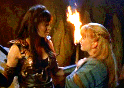 kalliopephoenix:  Best moments of: Gabrielle is having none of that heterosexuality crap Season one edition, featuring: Xena: Warrior Princess 1x8 | Prometheus and 1x9 | Death in Chains 