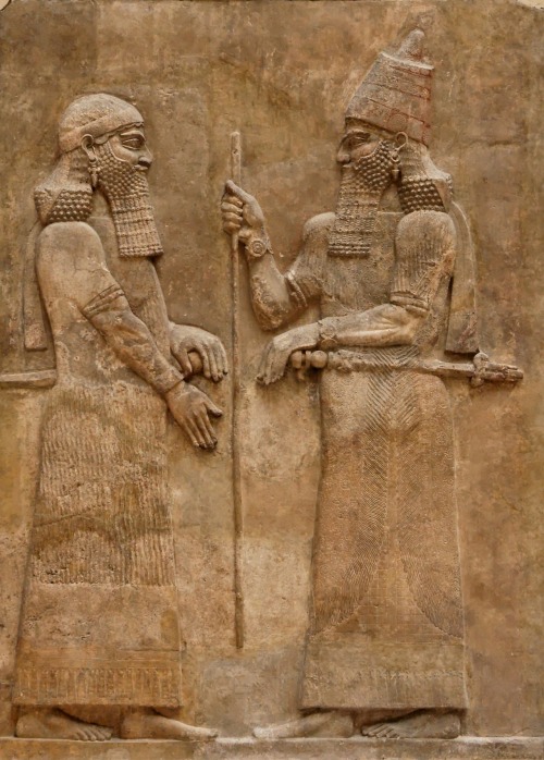 fishstickmonkey:Reliefs from the Palace of King Sargon II at Dur Sharrukin in Assyria (now Khorsabad