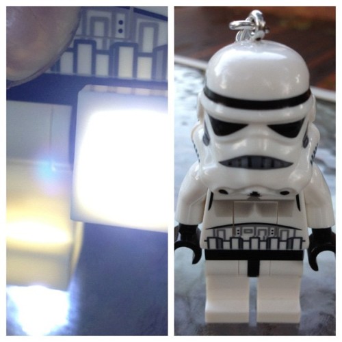 Just got the best keyring ever from my mum&hellip;it&rsquo;s feet have led lights in it #stormtroope