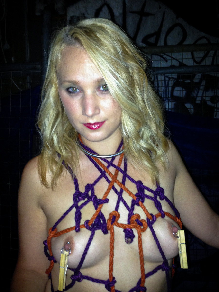 As promised =) Some more pictures from my rope play session at Halloween Hellfire.