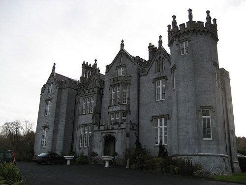 visitheworld:Kinnitty Castle in Co. Offaly, Ireland, is reportedly the home of many ghosts, the most