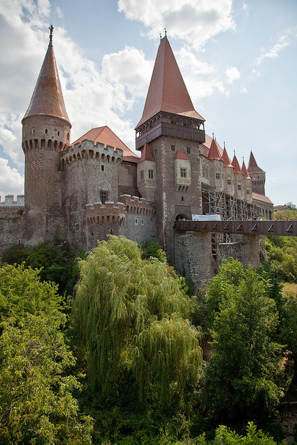 Castelul Huniazilor (Hunyad Castle) in the transylvanian city of Hunedoara, Romania. In 2007 the cas