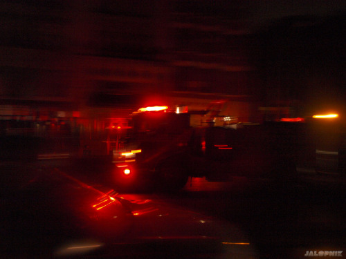 jalopnikupdates:  Exploring New York In the Post-Sandy Pitch Black “Haha, we’re descending into the darkness! It’s like the Twilight Zone.” The old guy going home to Greenwich Village laughs. The Fifth Avenue bus soars past 34th street heading