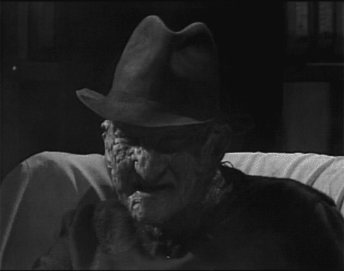 methoughtsexactly:  (via freddy krueger, gif, movie - inspiring animated gif picture on Favim.com) 