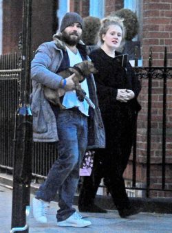 someonelikedelly:  adele-rolling-in-the-deep:  adele-theoneandonly:  Adele, Simon, Louie and Baby out for a walk yesterday     They are so cute &lt;3 &lt;3