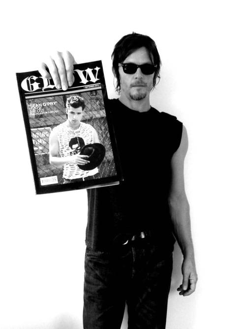 chandra75:  Thank you to @StalkingReedus for tweeting pics of Norman in @GlowFashionMag!  NORMAN REE