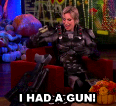 ashleybenlove:   hippo-scuba:  arthur-christmas-claus:  upperstories:  This makes me wonder if Sergeant Calhoun is afraid of clowns.   WHAT IS THIS FROM!?! I MUST KNOW.  Ellen Degeneres’ show.  Here. 