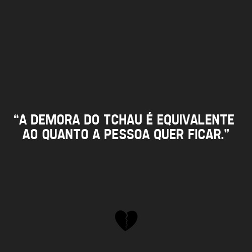 Eu não presto.