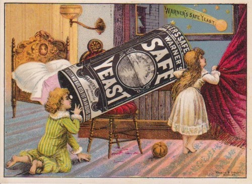 Love dreamy vintage ads for Warner&rsquo;s Safe Yeast sold in the late 19th Century.