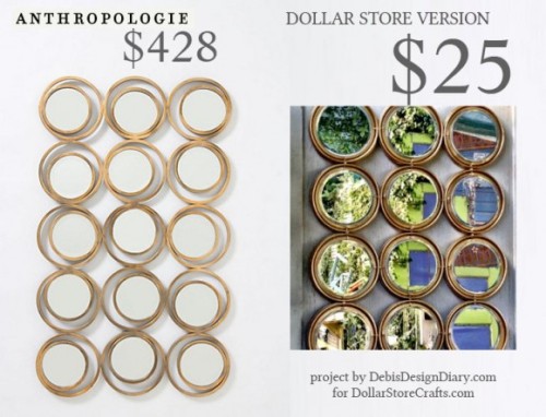 truebluemeandyou:DIY Anthropologie Inspired Iron Circle Mirror  Written and Video Tutorial by Debi