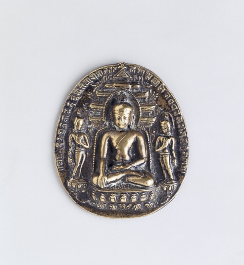 ancientart: A Buddhist Votive Tablet, bronze. Currently located at the Walters Art Museum, Balt