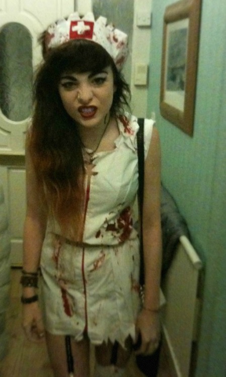 hurriicanelane: last night I was a zombie nurse…