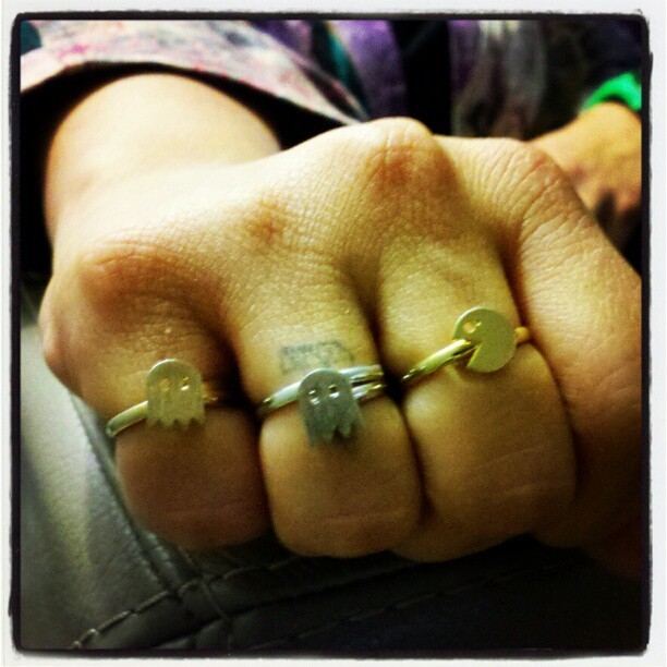 @justjubilee’s Pacman Bling #pacman #bling #rings