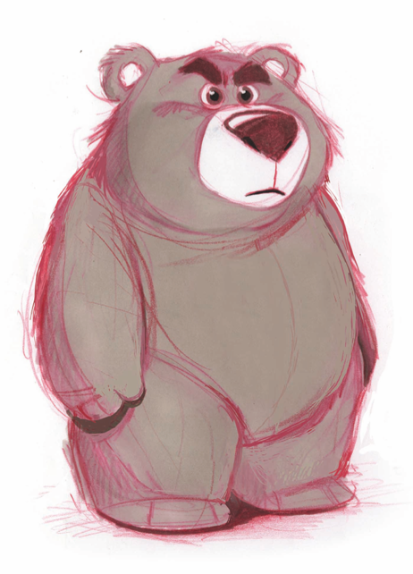 disneypixar:  Lotso visual development sketch.  