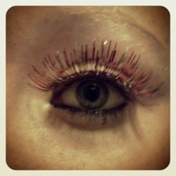 My eyelashes for my costume last night #Halloween