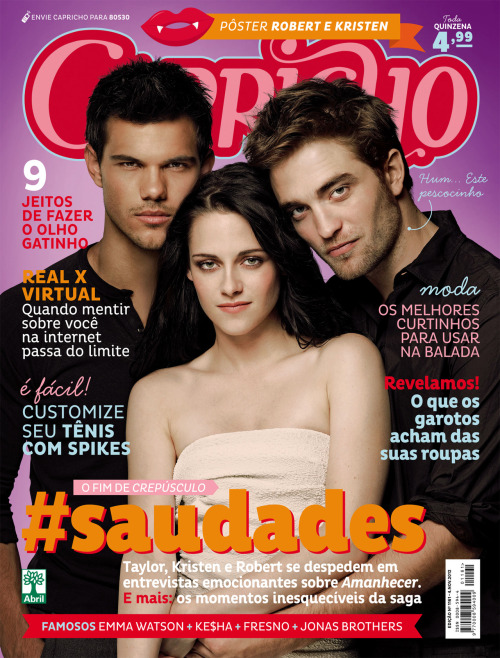 CAPRICHO 1161 - Taylor, Kristen e Robert!