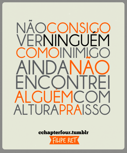 Hoje o sofrimento virou poesia