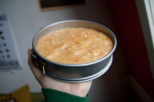 lfrvrecipes:  Persimmon Pie1 personIngredients:crust (you don’t see the crust, but it’s 
