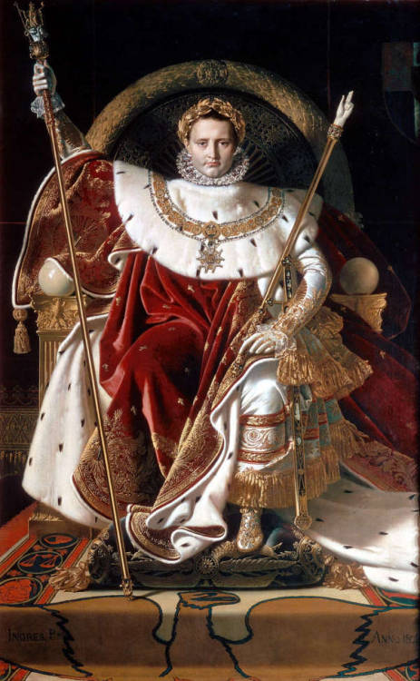 overlydramaticnapoleon: la-grande-armee: Various portraits of Napoleon I in his coronation