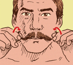 theadventuresofmichaelpawlak:   How to Grow a Handlebar Mustache | The Art of Manliness  There’s a girl who works at Home Depot and gets very excited when I come in because of my moustache.  One day, she excitedly told me that she convinced her boyfriend