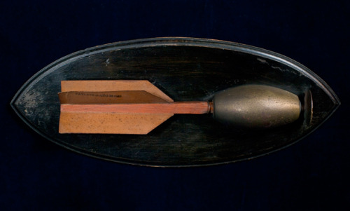 georgy-konstantinovich-zhukov:This Ketchum hand grenade, complete with wooden shaft and hard paper f