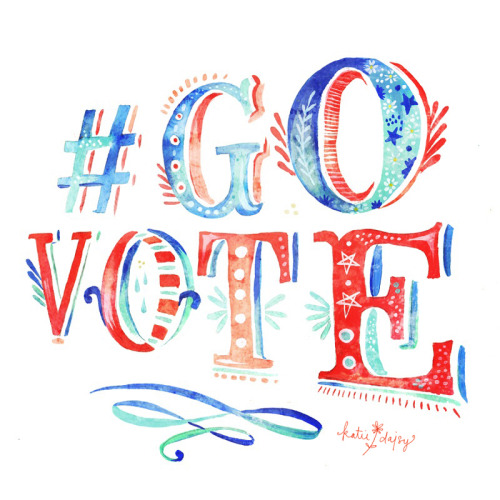 A behind the scenes shot and final of Katie Daisy’s gorgeous #getout the vote handpainted sign.
Share this or any of the hundreds of other #GoVote and #Vota artworks found at govote.org to encourage your friends and family to vote.
Follow us on...