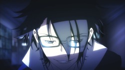 Fushimi keeps reminding me of Szayel Aporro Granz from Bleach. I think it&rsquo;s probably his eyes and the glasses. &hellip; Okay, I&rsquo;m done.