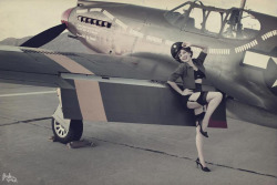 Retro Aircraft Girl. See More…