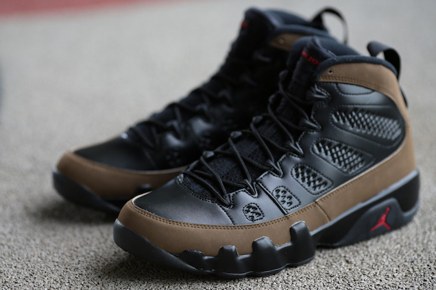 thequestionsla:  Air Jordan Retro 9 - Olive Soon it’ll be time to put the new “Kilroy