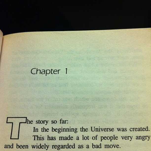 potatoandotherwise:  pezzephyr:  i would like to know what this book is…  Hitchhiker’s