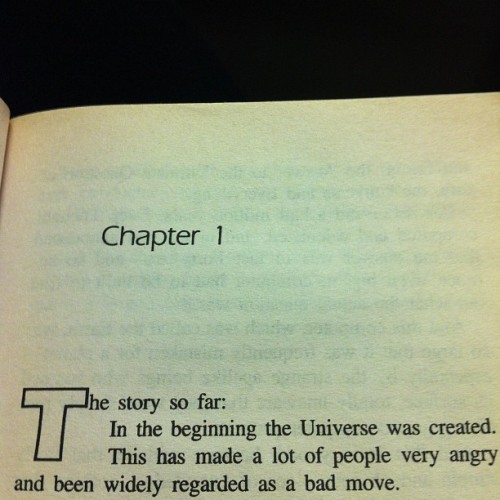 potatoandotherwise:  pezzephyr:  i would like to know what this book is…  Hitchhiker’s Guide to the Galaxy!